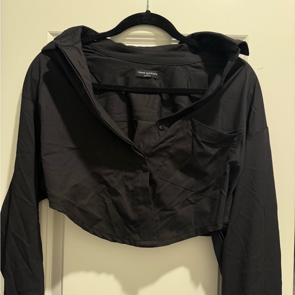 Naked Wardrobe Black Cropped Blazer